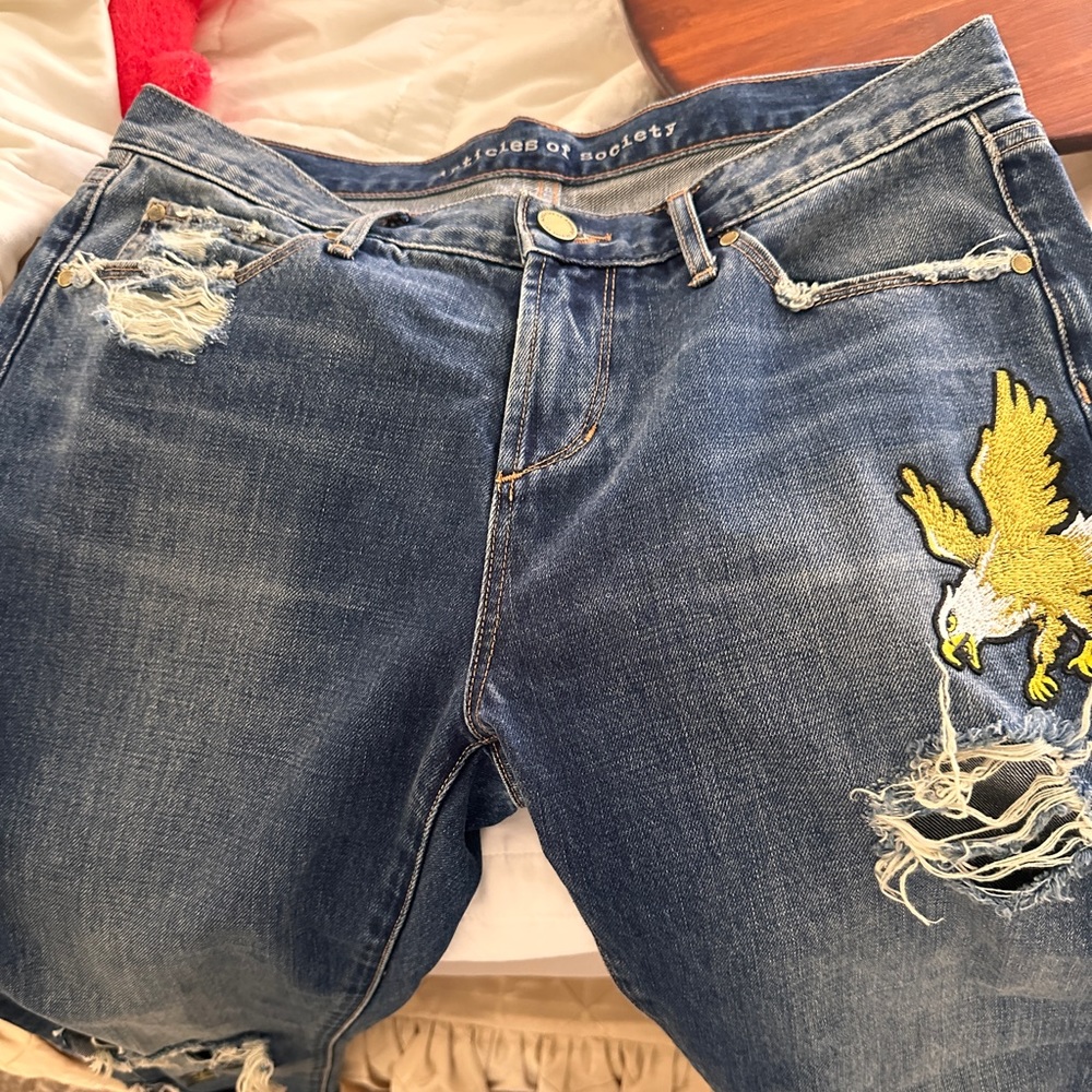 Women articles of society cropped jeans